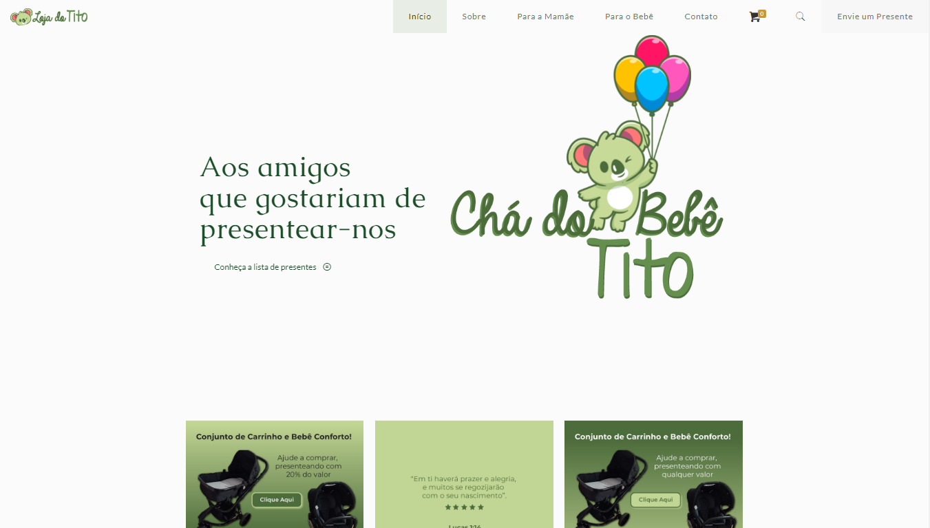 Chá de Bebê do Tito